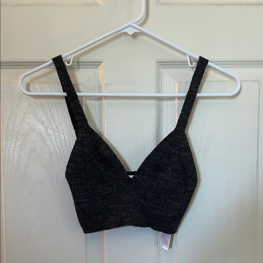 Zara Dark Gray Knit Top